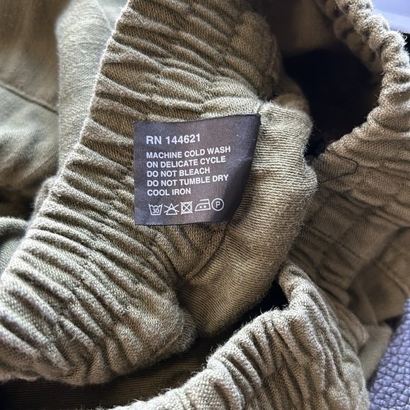 NLST FW15 Jogger Japanese Fabric Army Green Pant Pockets Slouchy Sz S - Picture 12 of 14